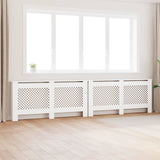 vidaXL Radiatorombouw 112x19x81,5 cm MDF wit