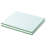 vidaXL Wandschap transparant 20x12 cm glas