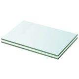 vidaXL Wandschap transparant 20x12 cm glas
