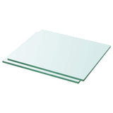 vidaXL Wandschap transparant 20x12 cm glas