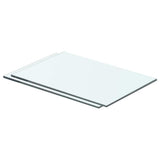 vidaXL Wandschap transparant 20x12 cm glas
