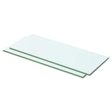 vidaXL Wandschap transparant 20x12 cm glas