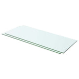 vidaXL Wandschap transparant 20x12 cm glas