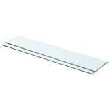 vidaXL Wandschap transparant 20x12 cm glas
