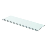 vidaXL Wandschap transparant 20x12 cm glas