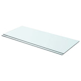 vidaXL Wandschap transparant 20x12 cm glas