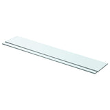 vidaXL Wandschap transparant 20x12 cm glas