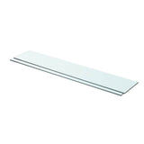 vidaXL Wandschap transparant 20x12 cm glas