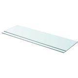 vidaXL Wandschap transparant 20x12 cm glas