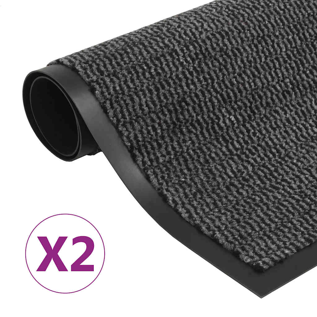 vidaXL Rectangular Tufted Doormat 40x60 cm Anthracite