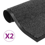 vidaXL Rectangular Tufted Doormat 40x60 cm Anthracite