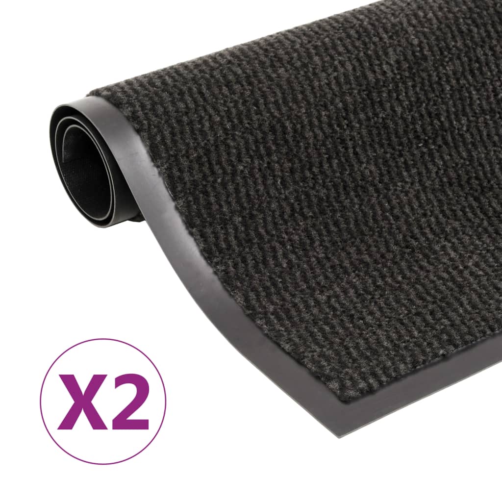 vidaXL Rectangular Tufted Doormat 40x60 cm Anthracite