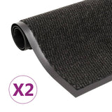 vidaXL Rectangular Tufted Doormat 40x60 cm Anthracite