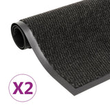 vidaXL Rectangular Tufted Doormat 40x60 cm Anthracite