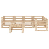 vidaXL 6-delige Loungeset pallet hout
