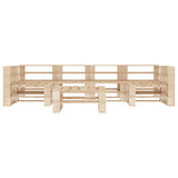 vidaXL 7-delige Loungeset pallet hout