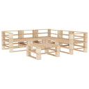 vidaXL 6-delige Loungeset pallet hout