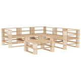 vidaXL 6-delige Loungeset pallet hout