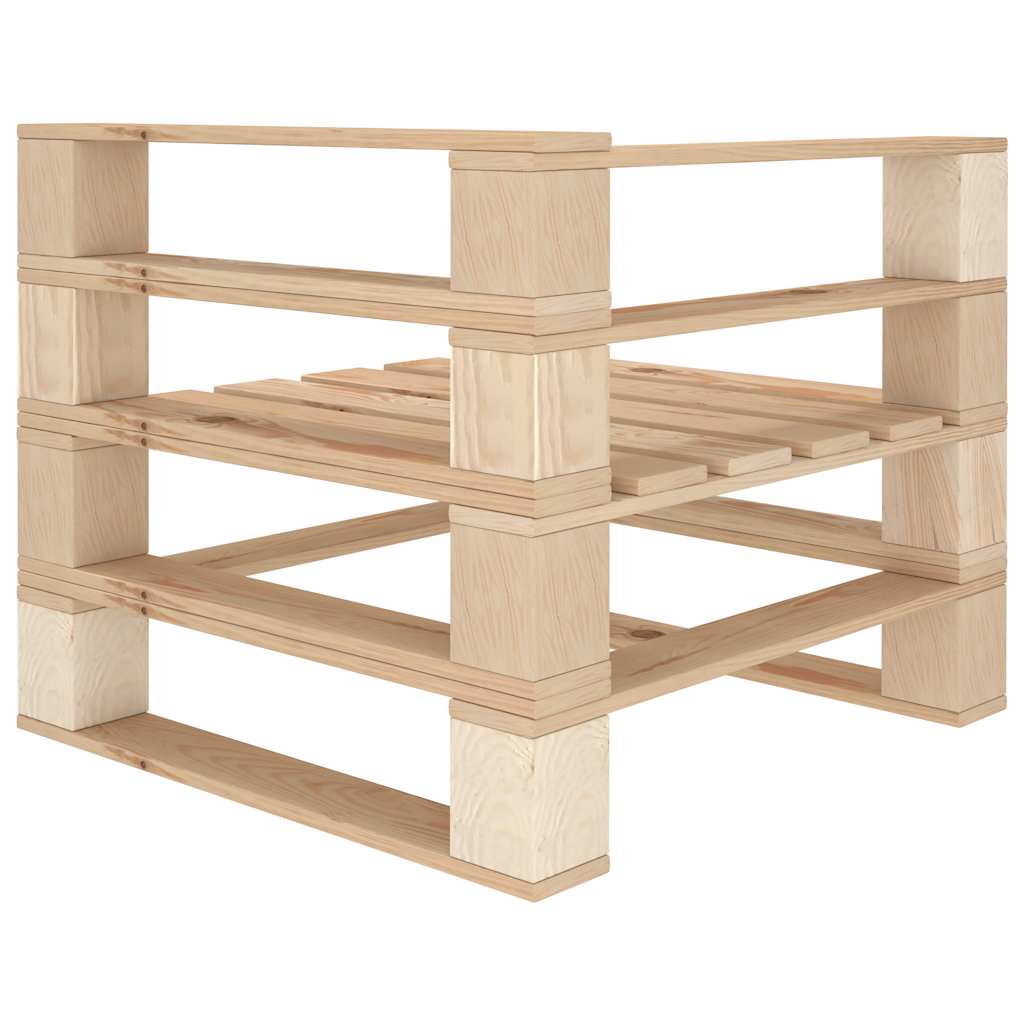 vidaXL 6-delige Loungeset pallet hout