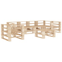 vidaXL 7-delige Loungeset pallet hout