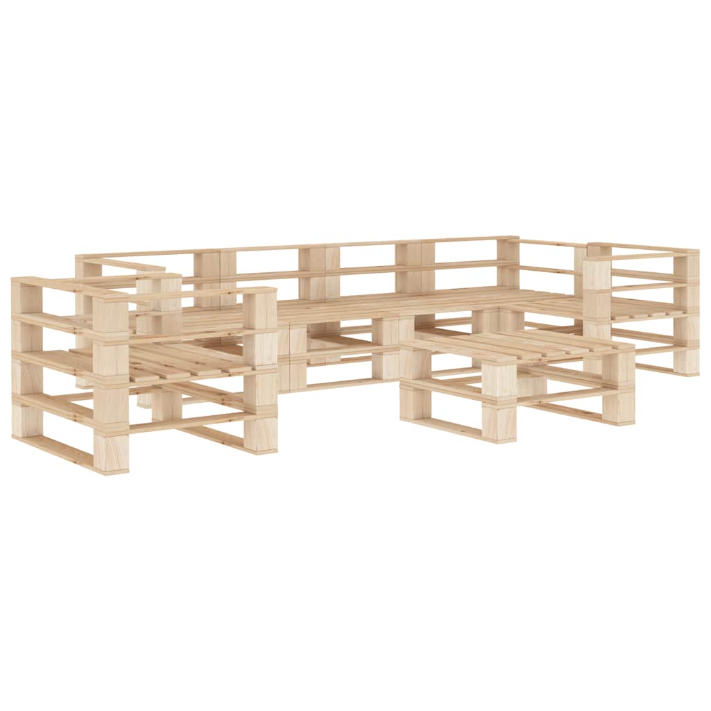 vidaXL 7-delige Loungeset pallet hout