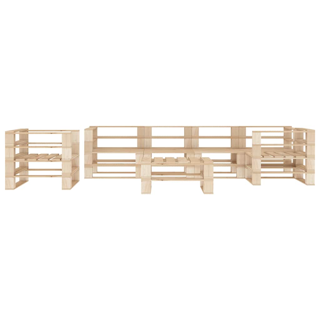 vidaXL 7-delige Loungeset pallet hout