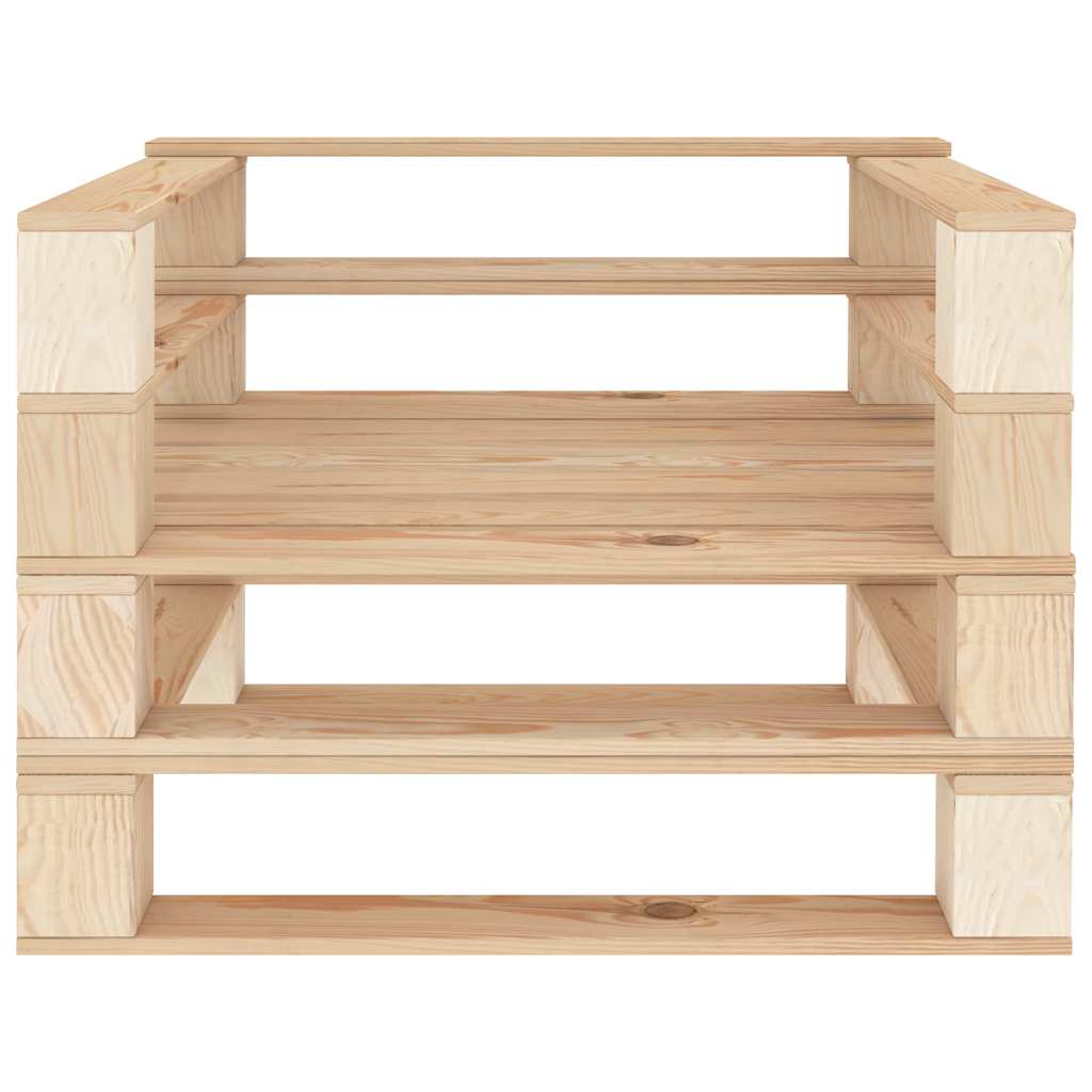 vidaXL 7-delige Loungeset pallet hout