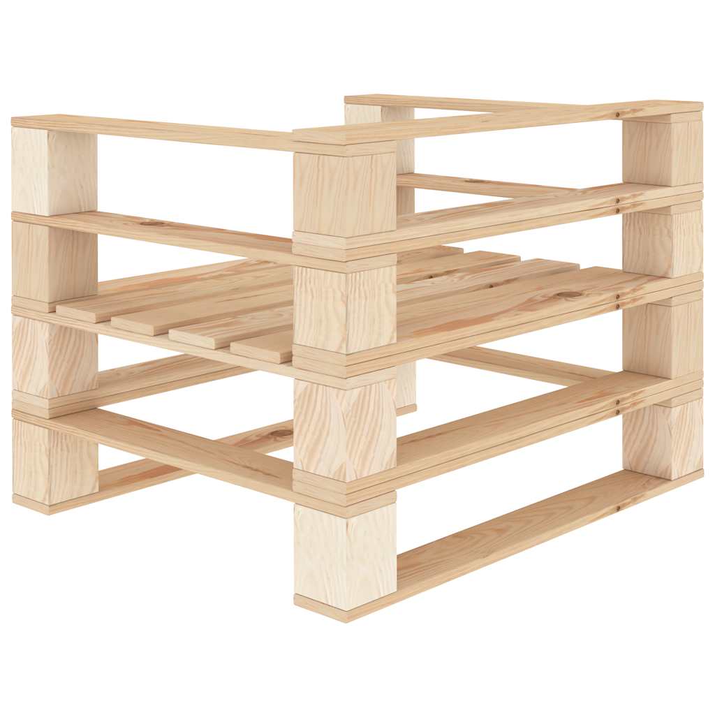 vidaXL 7-delige Loungeset pallet hout