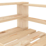 vidaXL 7-delige Loungeset pallet hout