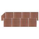 vidaXL Schuttingpaneel 180x186 cm HKC zwart