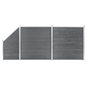 vidaXL Schuttingpaneel 180x186 cm HKC zwart