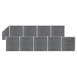 vidaXL Fence Panel 180x186 cm HKC black
