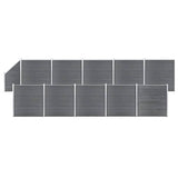 vidaXL Fence Panel 180x186 cm HKC black