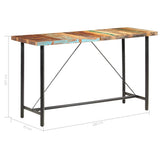 vidaXL 9-delige Barset massief acaciahout en massief gerecycled hout