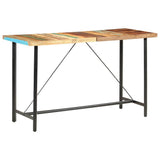vidaXL 9-delige Barset massief acaciahout en massief gerecycled hout