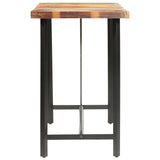 vidaXL 9-delige Barset massief acaciahout en massief gerecycled hout