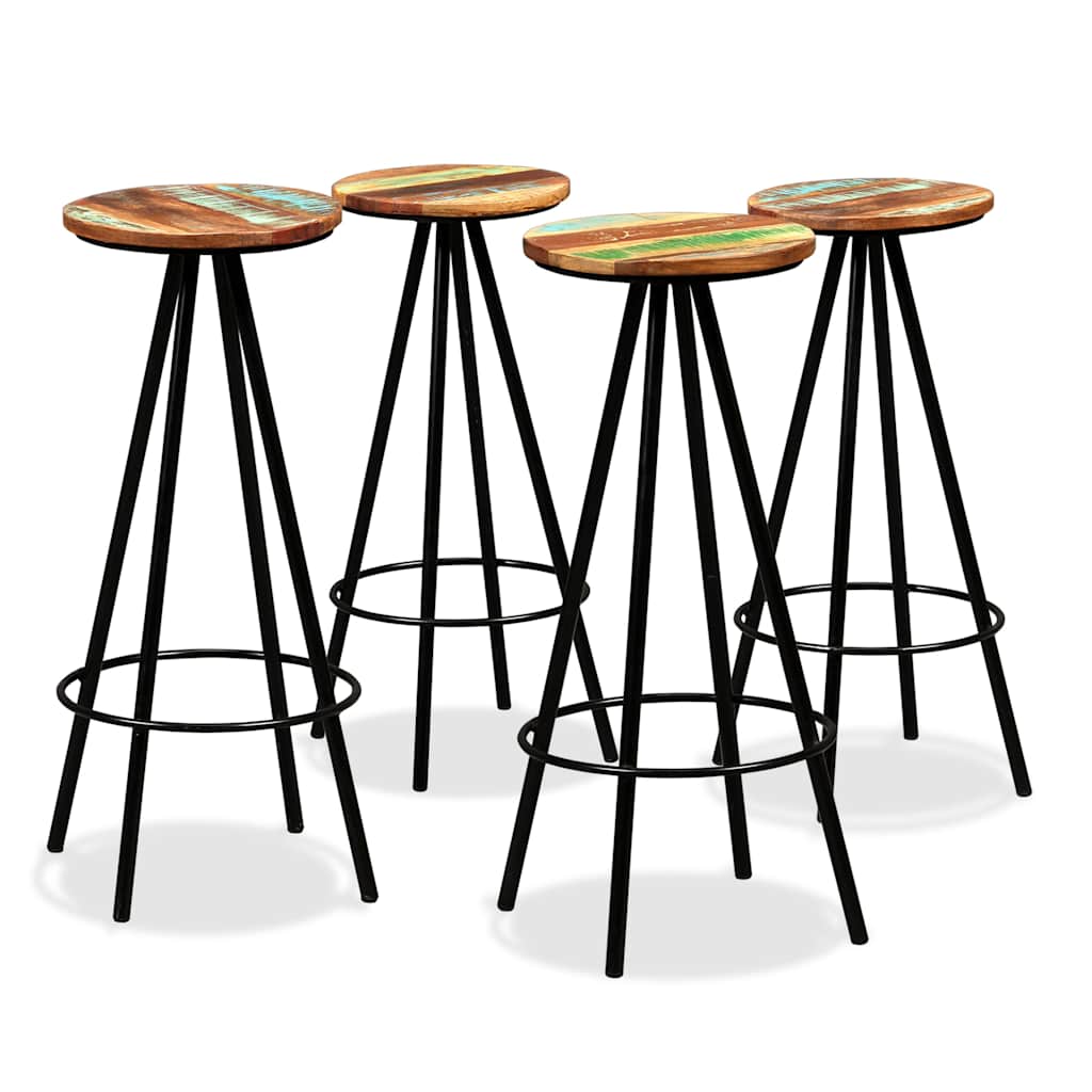 vidaXL 9-delige Barset massief acaciahout en massief gerecycled hout