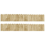 vidaXL Lawn Edging 2 pcs 120 cm Impregnated Pinewood