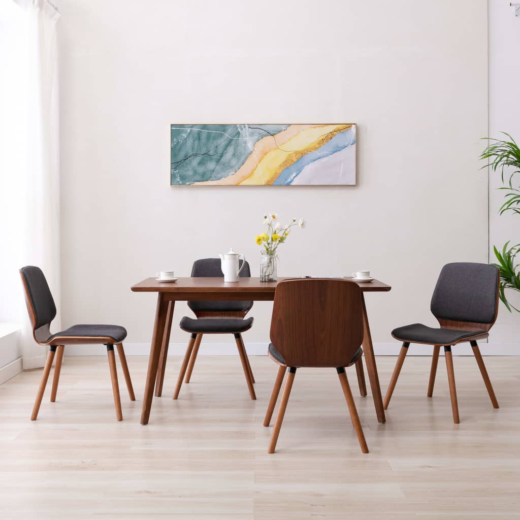 vidaXL Eetkamerstoelen 2 st art noir
