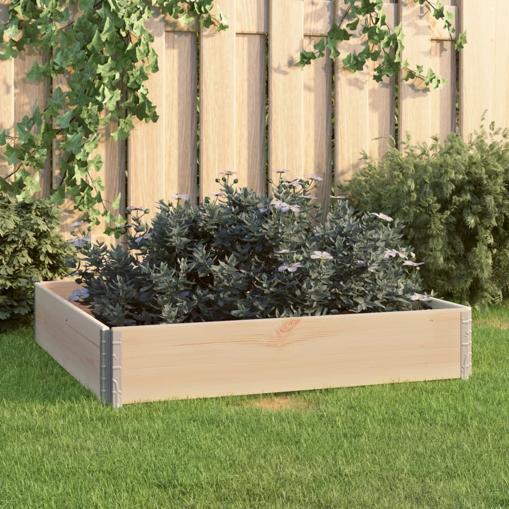 vidaXL 3 st Plantenbakken verhoogd 100x150 cm massief grenenhout