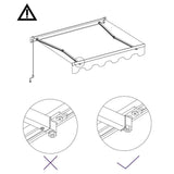 vidaXL Luifel handmatig uittrekbaar 300x250 cm antraciet