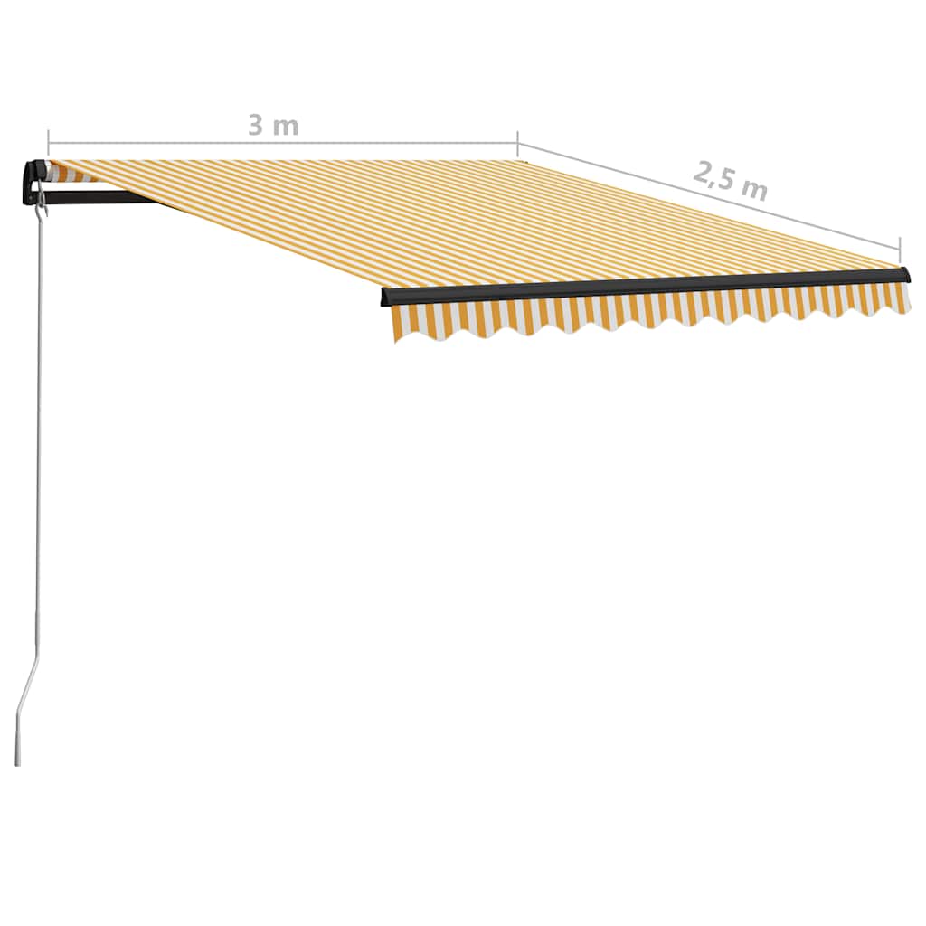 vidaXL Luifel handmatig uittrekbaar 300x250 cm antraciet