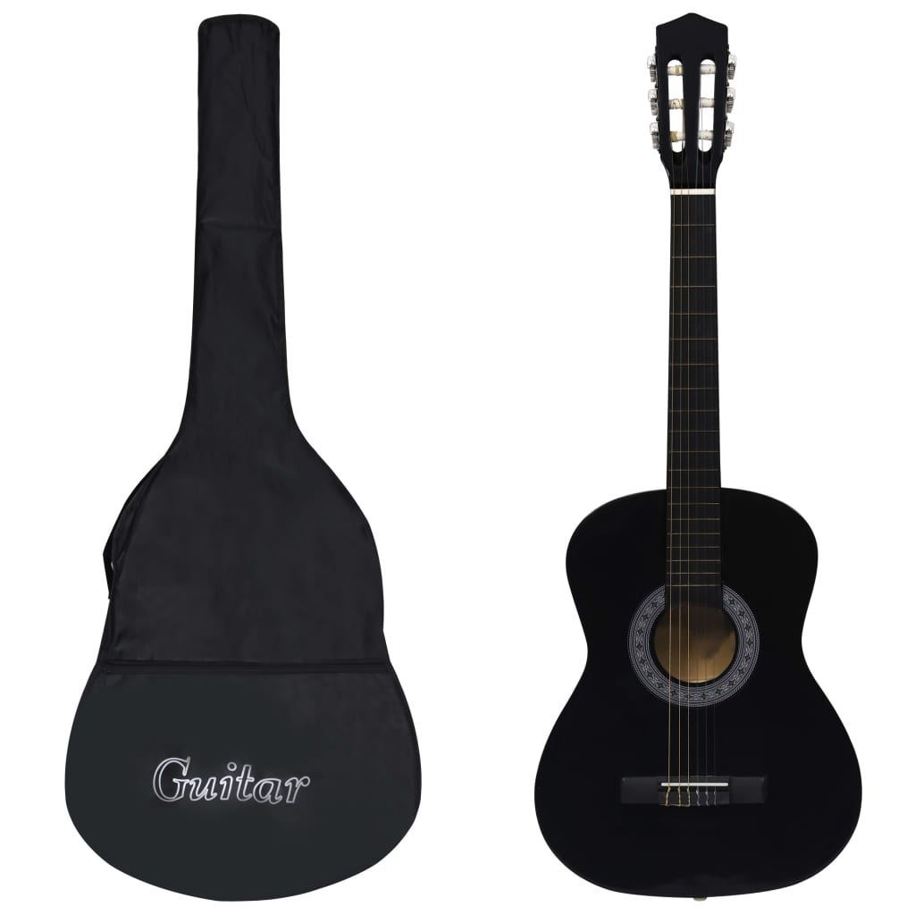 vidaXL Gitaar klassiek beginner met tas 4/4 39"