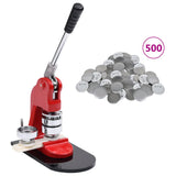 vidaXL Button Maker with Circle Cutter 58 mm