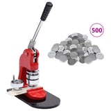 vidaXL Button Maker with Circle Cutter 58 mm