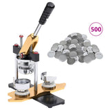 vidaXL Button Maker Machine with Circle Cutter Rotary Punch 58 mm