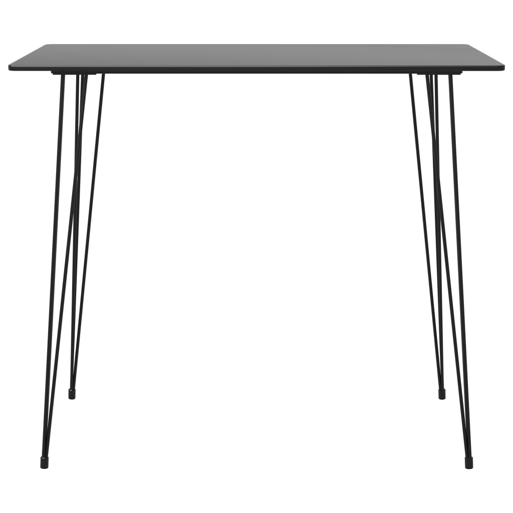 vidaXL 5-delige Barset zwart