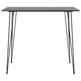 vidaXL 5-delige Barset zwart