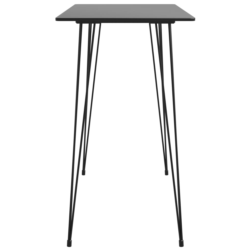 vidaXL 5-delige Barset zwart
