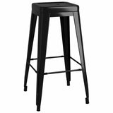 vidaXL 5-delige Barset zwart